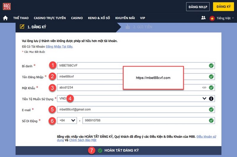 Hướng dẫn đăng ký M88 chi tiết nhất cho hội viên mới 1 Truy Cập Vào Link Chuẩn Để Đến Website Của Nhà Cái M88